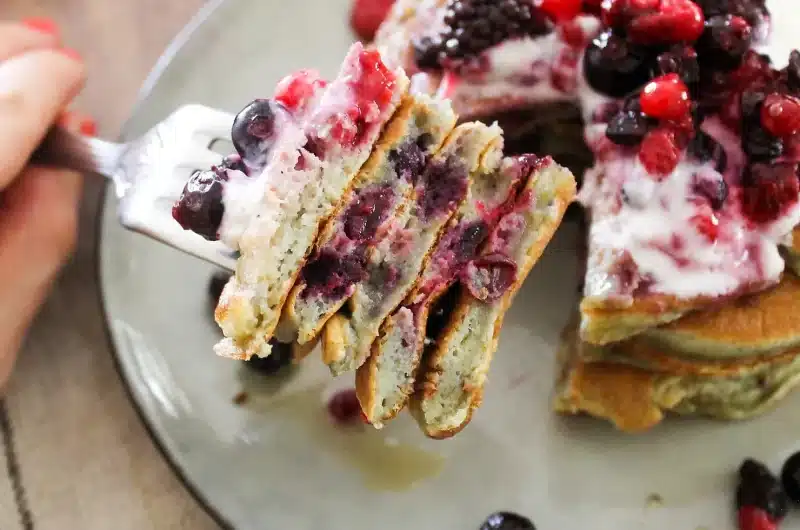 Recette Pancakes express aux fruits rouges