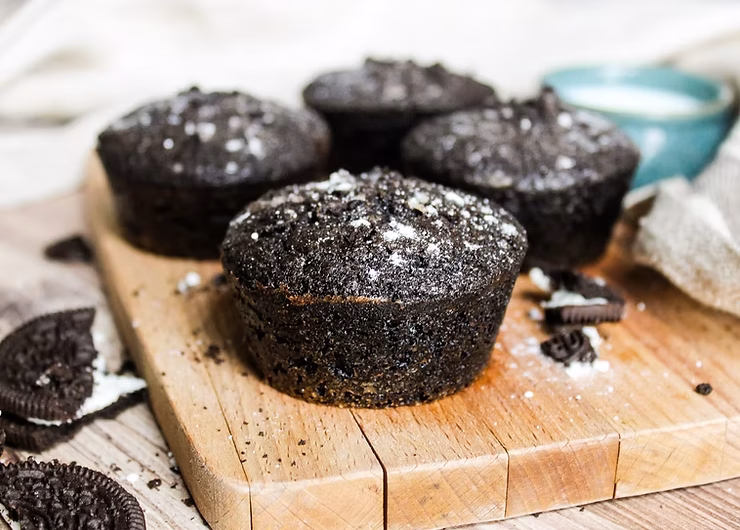 Black muffins - 3 ingrédients