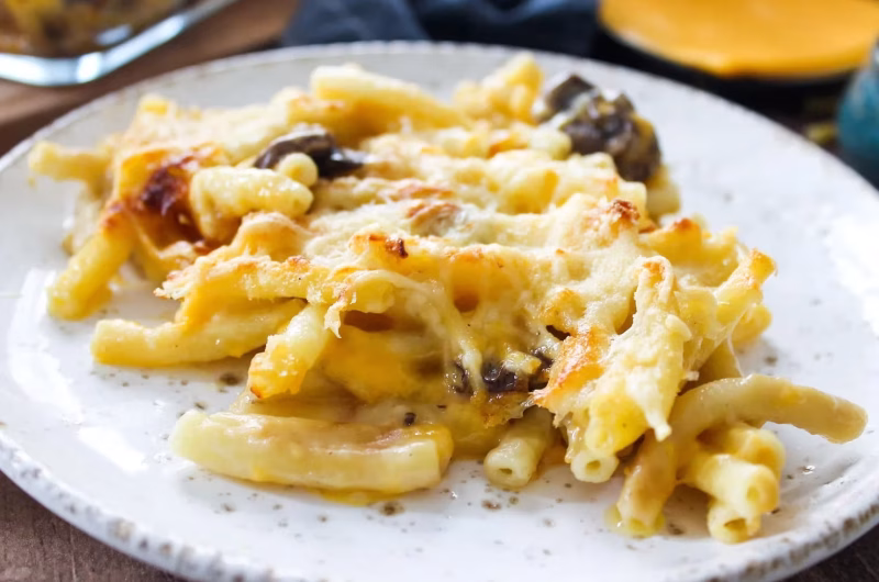 Macaroni au fromage et champignons (Mac and Cheese)