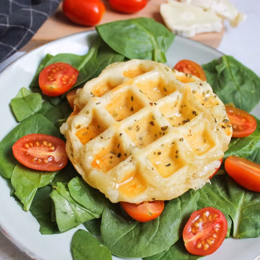 Gaufre pâte feuilletée chèvre miel