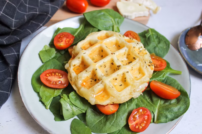Gaufre pâte feuilletée chèvre miel
