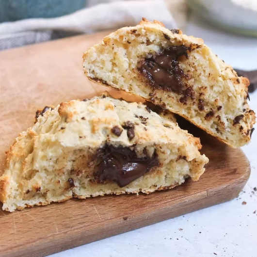 Pain express fourré au chocolat