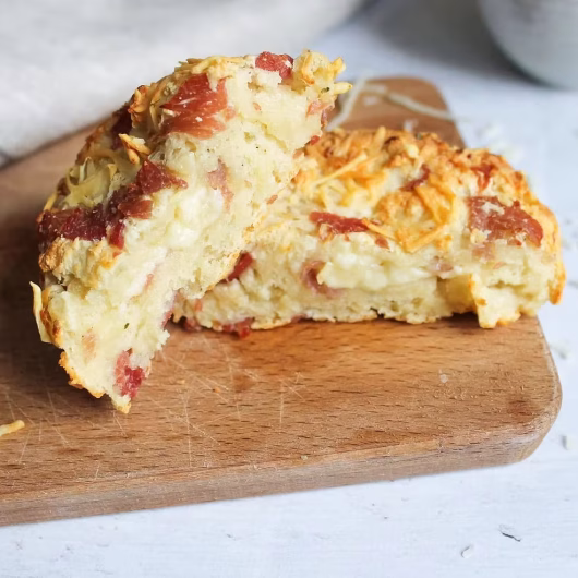 Recette de Pain express au jambon-fromage