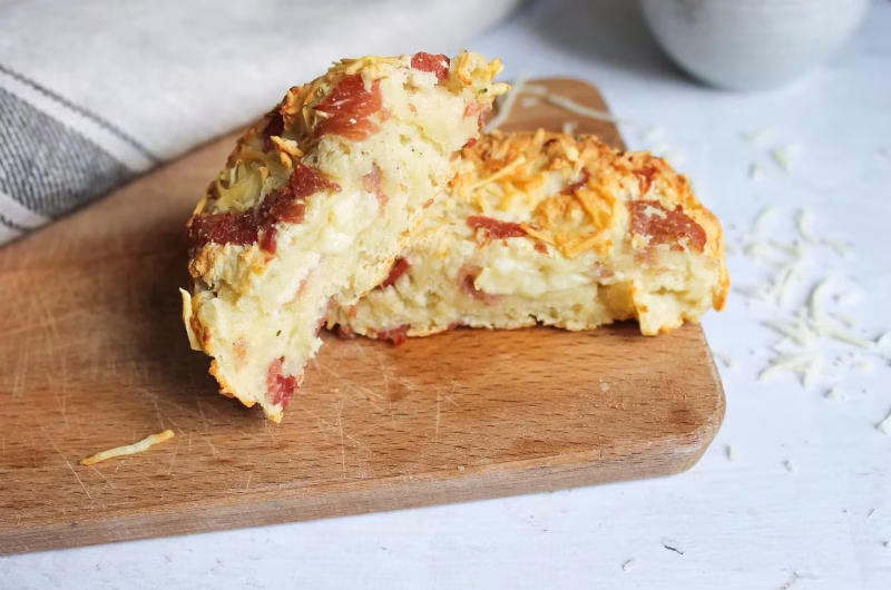 Recette de Pain express au jambon-fromage