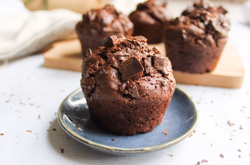 Muffins tout chocolat au fromage blanc – Recette gourmande et moelleuse