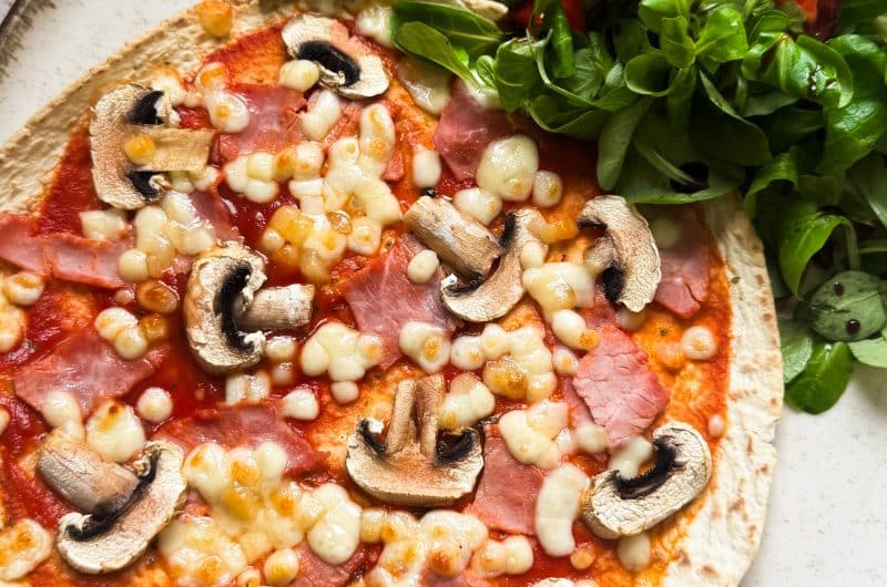 Pizza wrap au Airfryer (ou au four) — la recette express et gourmande ❤️‍🔥