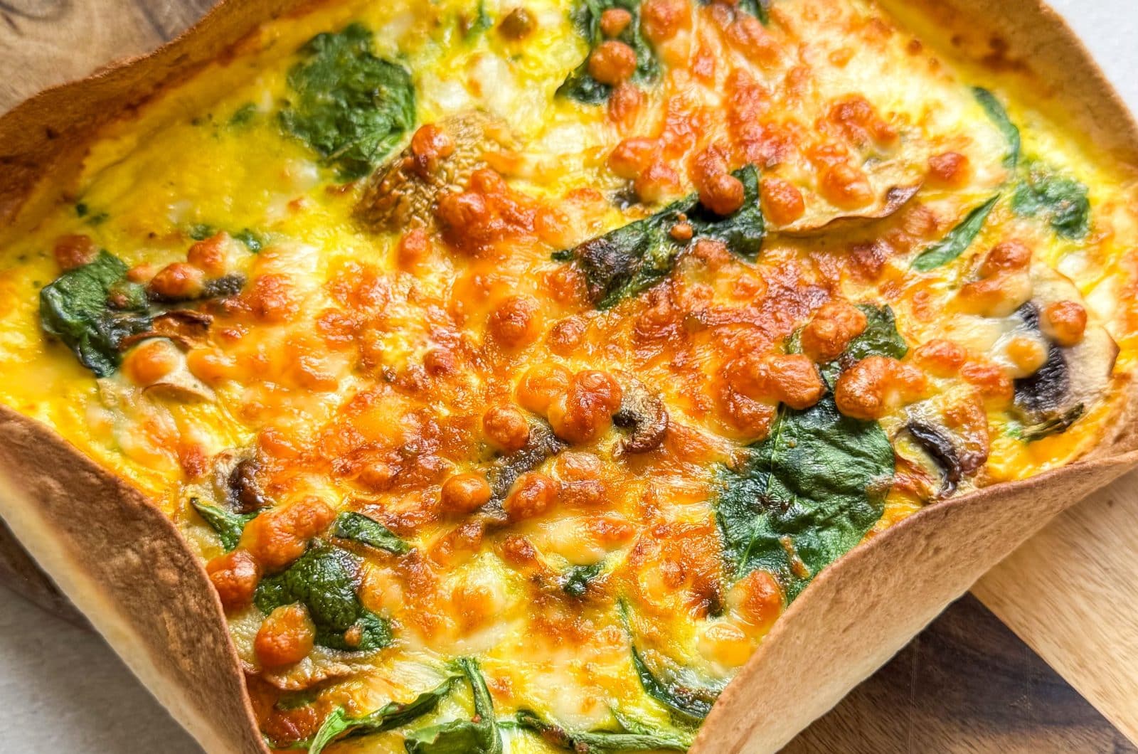 Quiche dans un wrap au Airfryer, recette facile et rapide
