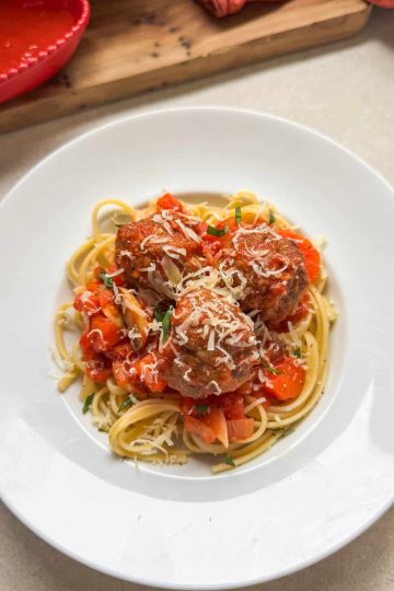 Pâtes aux boulettes