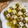 Damier feta olives pour un apéritif facile et original