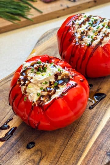 Tomates farcies froides au thon et fromage frais