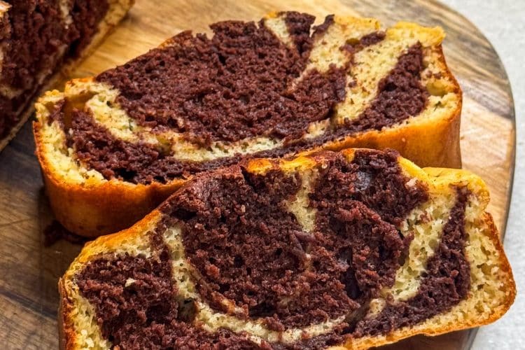 Marbré chocolat compote ultra moelleux et sans beurre ni sucre blanc