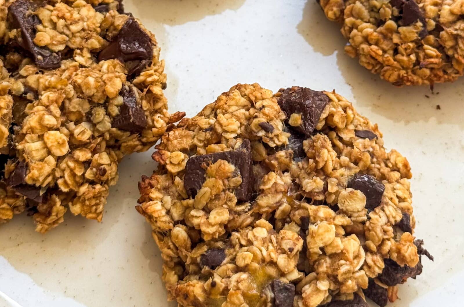 Cookies banane avoine et chocolat