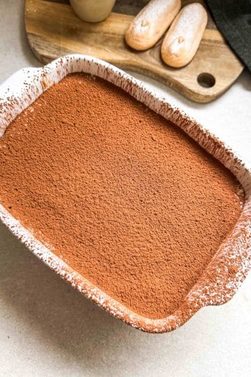 Tiramisu italien au café